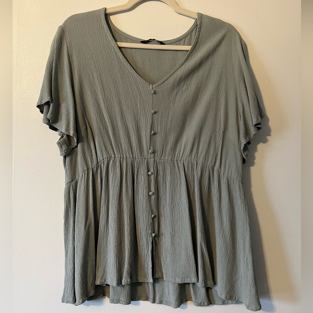 Bloomchic Babydoll Short Sleeve Shirt